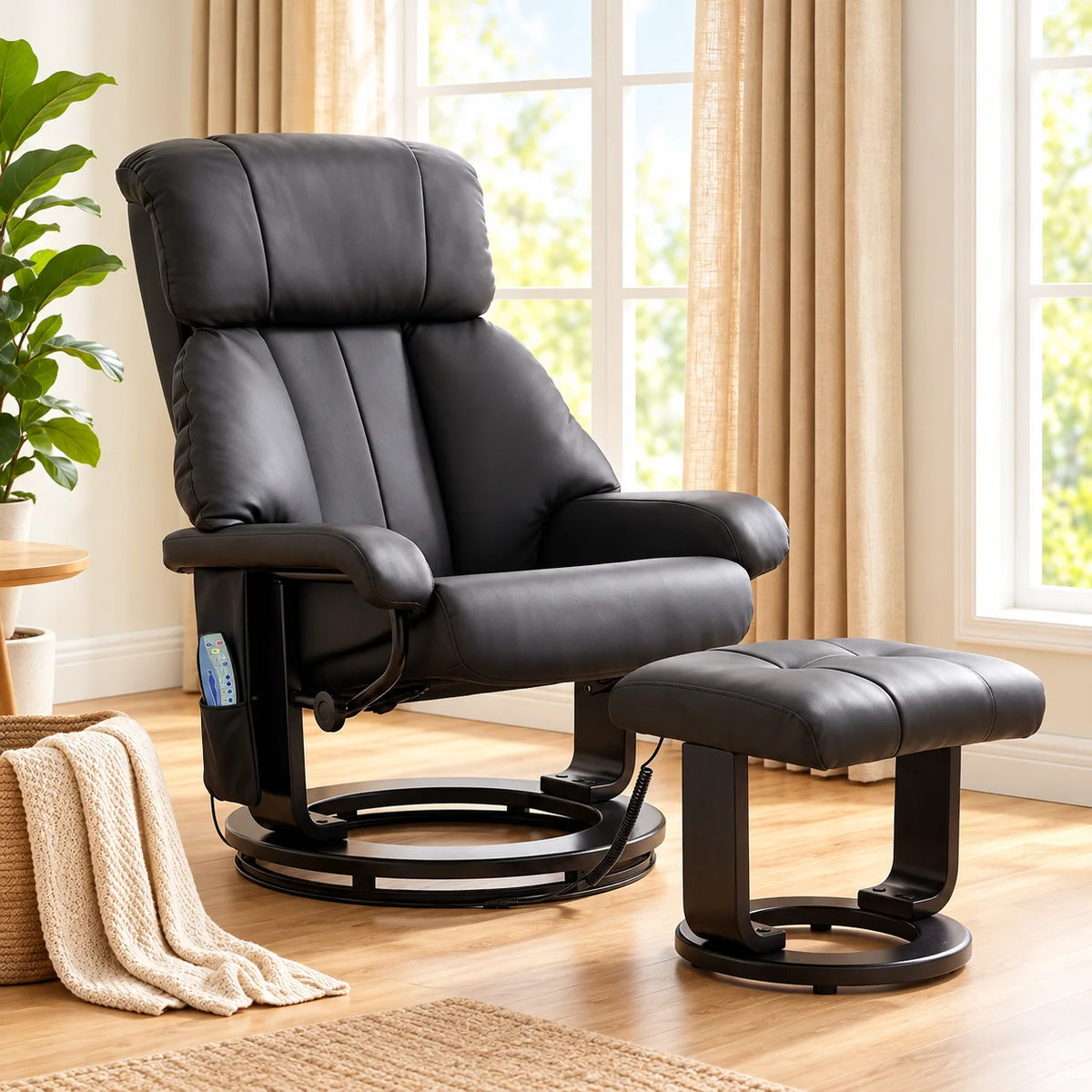 Massage Recliner Chair with Ottoman