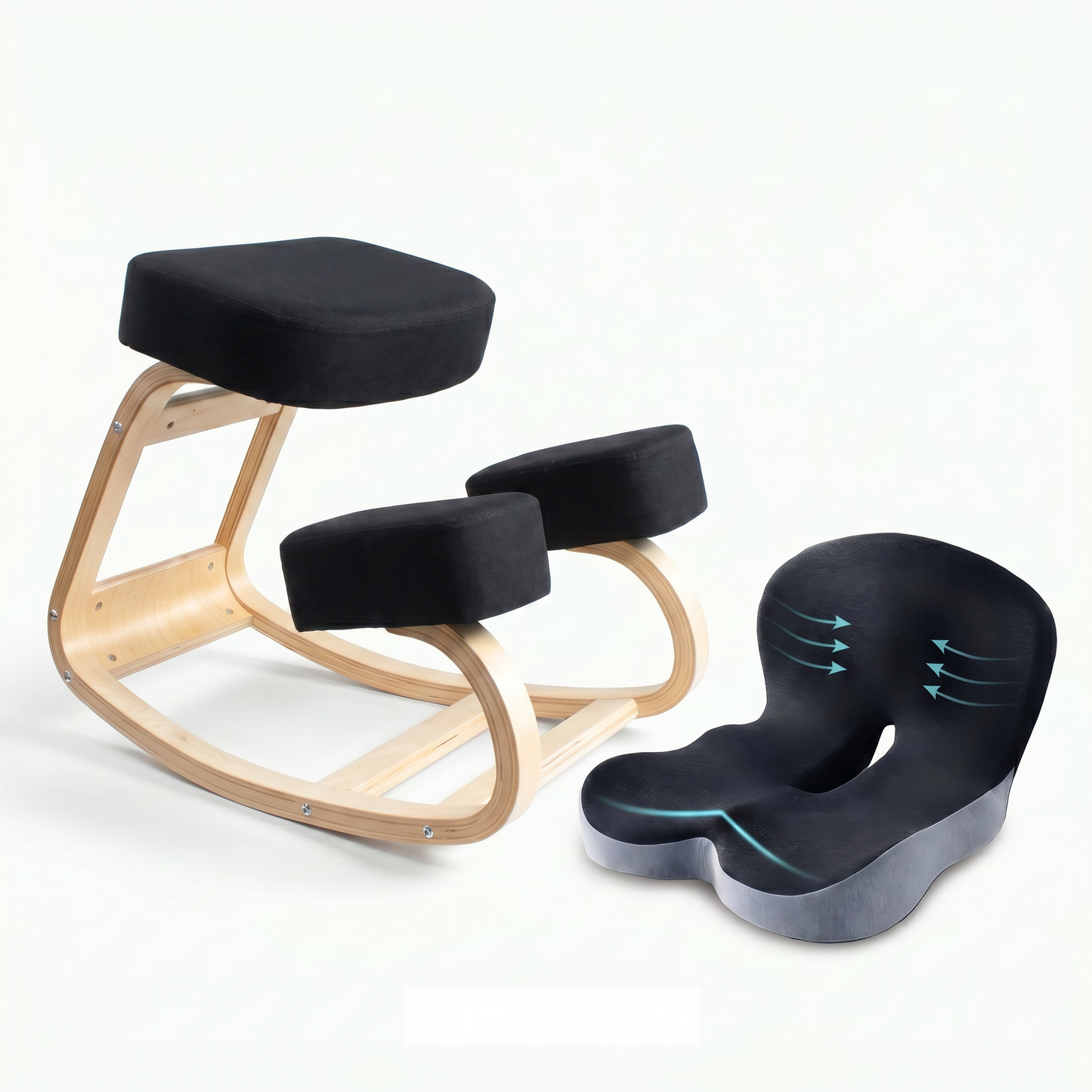 Kneeling Bundle Essential (Wooden Black Color)