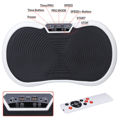 Full-Body Vibration Plate Exercise Machine with Bluetooth speakers